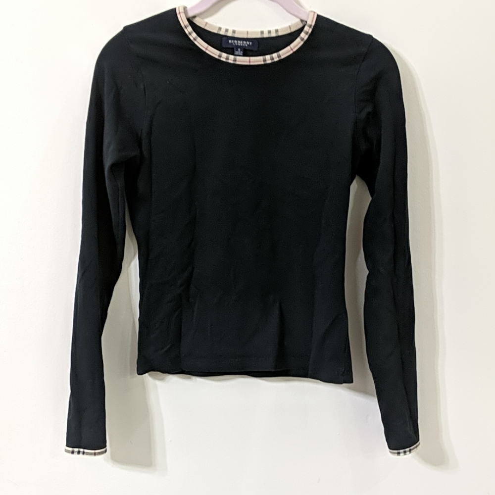 Burberry long sleeve shirt with trim detail